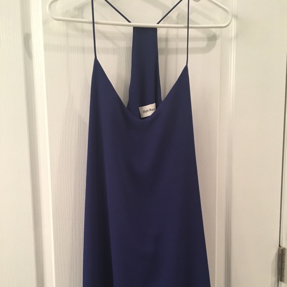 Blue cocktail dress